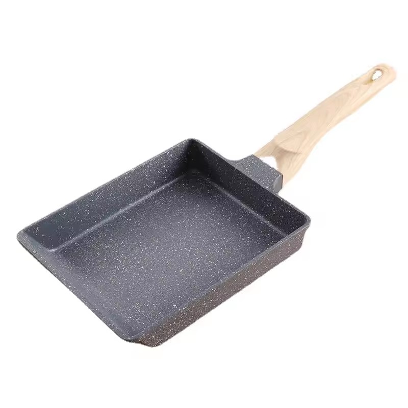 Podebljani i visoki kamen od žada, debela tava od pečenih jaja, neljepljiva pravokutna tava za pečena jaja