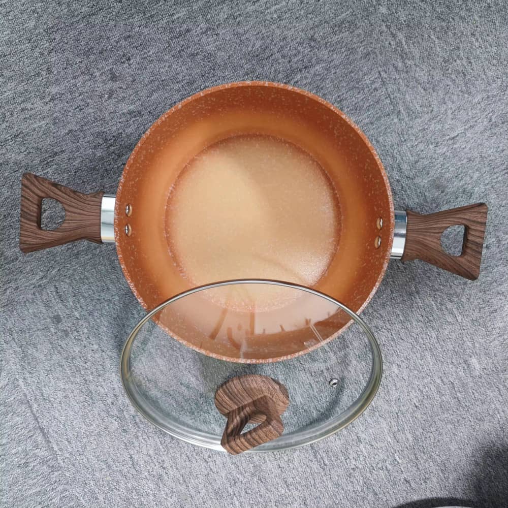 Netoksično indukcijsko dno, neljepljivo, lijevano pod tlakom, lonac za kuhanje, lonac za kuhanje, mekan na dodir