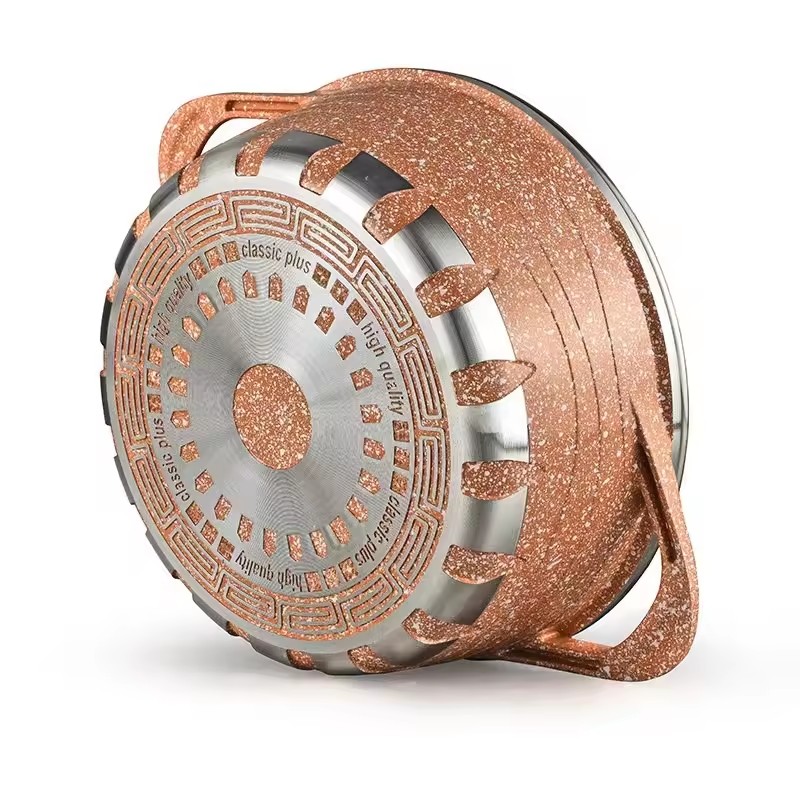 Zhiye 2024 Aluminijski lonci i tave Kuhinjsko posuđe Neljepljivo posuđe Alati za kuhanje Kuhinjsko posuđe